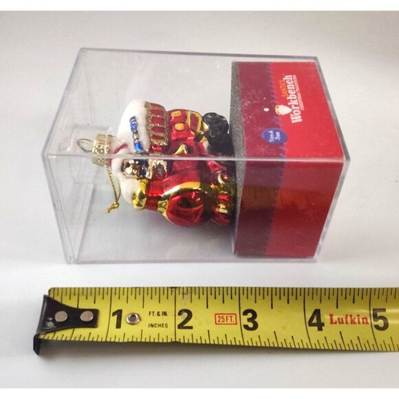 Santas Workbench Christmas Blown Glass Train & Nutcracker Ornaments Set Of 4 - Picture 6 of 9